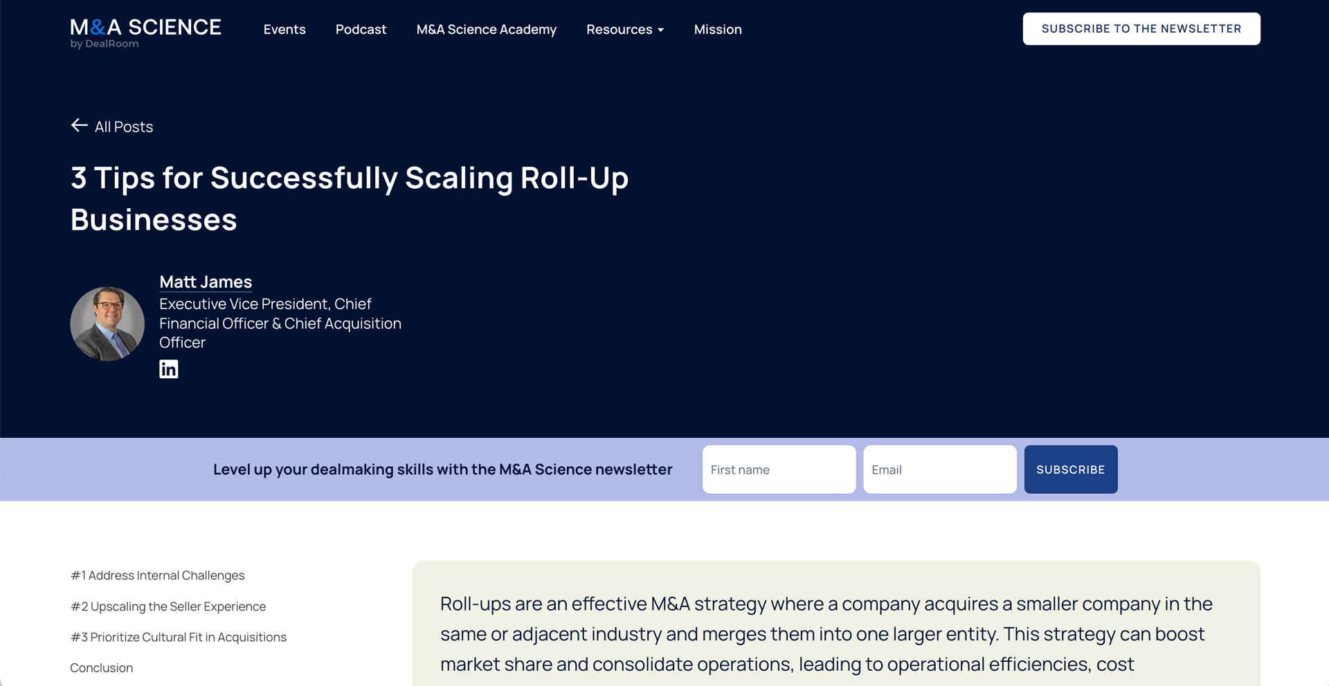 3 Tips for Successfully Scaling Roll-Up Businesses